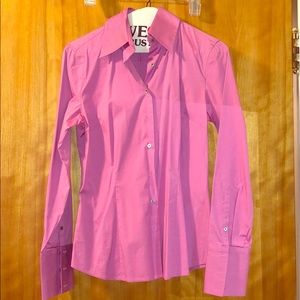 Express pink button up dress shirt size 4